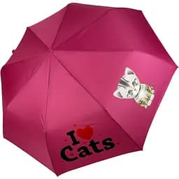 Детский складной зонтик полуавтомат Toprain 97 см розовый