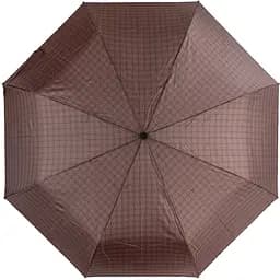 Мужской складной зонтик полный автомат Lamberti 101 см коричневый