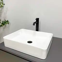 Умивальник VBI Triest M white накладний VBI-012713, Білий - мініатюра 2
