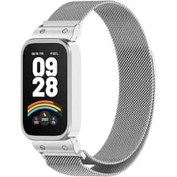 Ремешок DK для Xiaomi Mi Smart Band 9 Active Metal Milanese Loop Magnetic (018854) (silver)