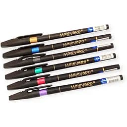 Набор ручек Malevaro Black Elegance на масляной основе чернил синего цвета 12 шт. (903ML)