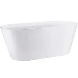 Ванна акрилова окремостояча Rea Milano 150x70 white REA-W2000, Білий - мініатюра 3