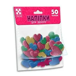 Дитячий набір м'яких наліпок Серце VT4206-53, 50 наліпок