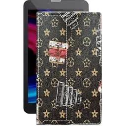 Чохол StatusCASE з екошкіри для планшету Pixus Touch 7 3G Луі-Вітон-коричневий