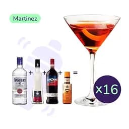 Коктейль Martinez (набор ингредиентов) х16 на основе Finsbury