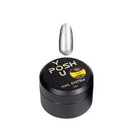 Гелевая краска для дизайна ногтей металлик YouPOSH Metal Gel 5 мл, Silver