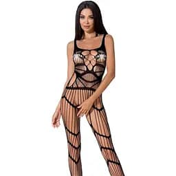 Бодістокінг Passion BS058 комбінезон дуже повітряний S/M/L black