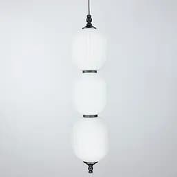 Мінімалістичний підвіс з фактурними кульками | Арт. MJ 23/3 | Line F