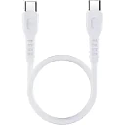 Кабель Remax RC-C022 PD 65W Type-C - Type-C короткий 30 см - White