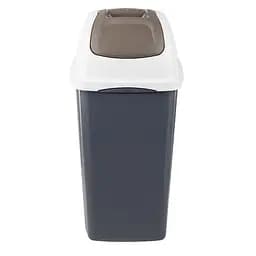 Контейнер для мусора с крышкой Europa 35x39x77h, 65 л серый