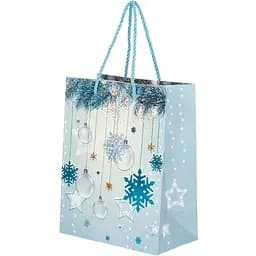 Пакет подарунковий новорічний Сніжинка JZ051043 Різнокольоровий (NY)
