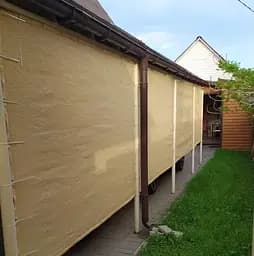 Тент навіс затіняючий водонепроникний прямокутний 4х5м Оксфорд (Бежевий) - мініатюра 6
