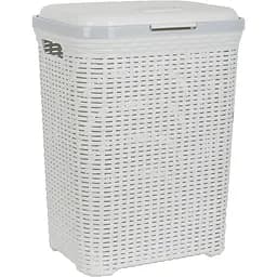 Кошик для білизни Violet House Ротанг White 55 л білий (0726 Роттанг W 55 л)