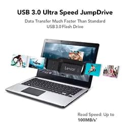 USB флеш накопичувач Lexar 64GB JumpDrive V400 Black USB 3.0 (LJDV400064G-BNBNG) - мініатюра 5