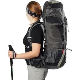 Рюкзак Naturehike NH70B070-B 70 л + 5 л чорно-сірий - мініатюра 10