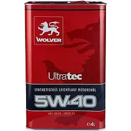 Олива моторна Wolver Ultratec 5W-40 505.01/502/505 API SN/CF 4 л (28684)