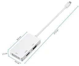 Перехідник mini DisplayPort M HDMI/VGA/DVI 24+5 FHD 1080p - мініатюра 2