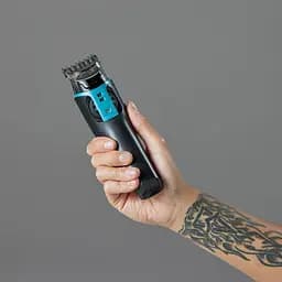 Машинка для стрижки Remington Power X Series X5, мережа+акум., роторний мотор, насадок-4, сталь, чорно-бірюзовий - мініатюра 5