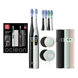 Электрическая зубная щетка Oclean X Ultra 20 S Duo Set Green+Black