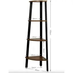 Етажерка Leobert Wooden кутова в стилі Loft - мініатюра 3