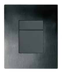 Панель змиву пластикова Koer KT-0607-05 157x198x3mm, кнопка квадратна KR5346, Чорний матовий - мініатюра 3
