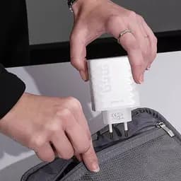Зарядний пристрій швидкий адаптер живлення Proove Speed Surge Gan 65 W (USB + 2 Type-C) білий - мініатюра 2