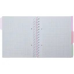Зошит на пружині Buromax Pastel В5 (170x205) 120 аркушів 3 розділювачі бузковий (BM.24355912-26) - мініатюра 2