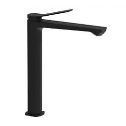Смеситель для раковины высокий Paffoni Tilt без донного клапана black matt TI081NO, Черный матовый