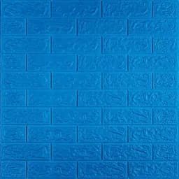 3D панель самоклеящаяся 700х770х5мм кирпич Синий (003-5) SW-00000154