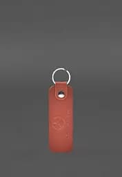 Кожаный брелок для Авто Mercedes коралловый Crazy Horse