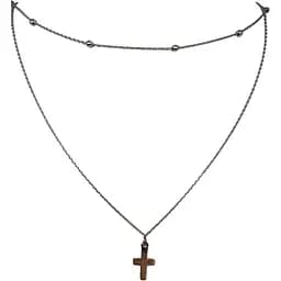 Срібне кольє Qvaliz Хрестик. 90801328