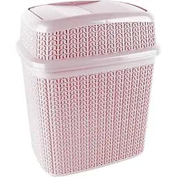 Корзина для мусора Ucsan Knit Design 10 л пурпурно-розовая (102302.1)