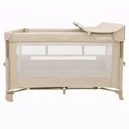 Ліжко-манеж дитяче з другим ярусом та пеленатором VELANO Tino, beige