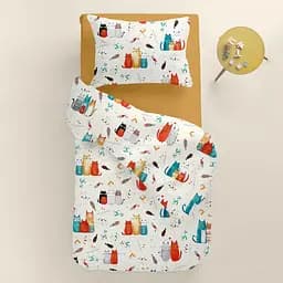 Дитяча постільна білизна Cosas COLOR CATS CS3 110х140см (ColorCats_El80-16Mustard_140) - мініатюра 2