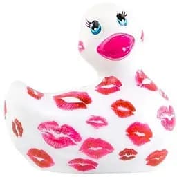 Вибратор Big Teaze Toys I Rub My Duckie 2.0 7.6 см белый с розовым
