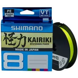 Шнур Shimano Kairiki 8 PE 150 м (Yellow) 0.10 мм 6.5 кг