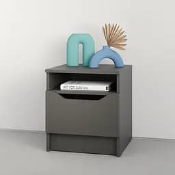 Приліжкова тумба MebelStar Лілу 40x40x44,5 см Антрацит (MBS-1378)