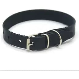 Нашийник для собак Zoo-hunt ОТ Лапка шкіряний тиснений чорний 2,5/36-46 см