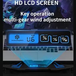 Охолоджувальна підставка для ноутбука 15.6 дюйма Ice Coorel K-5 Led Blue 5xfans - мініатюра 5