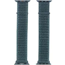 Ремінець Nylon для Apple Watch 38/40/41/42mm(ser.10) Зелений / Pine green - мініатюра 3