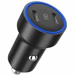 Автомобильное зарядное устройство Choetech С0054BK 2xUSB-C, 40Вт, PD