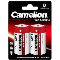 Батарейка Camelion D LR20 Plus Alkaline x 2 (LR20-BP2)