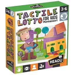 Настільна гра Headu Тактильне лото Монтессорі. Форми та контури (Montessori. Tactile Iotto for Kids: Shapes and Contours) (MU25374)