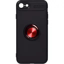 Чохол-накладка Toto Car Magnetic Ring TPU Case Apple iPhone 7/8/SE 2020 Black/Red