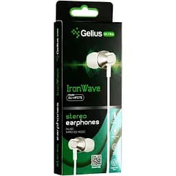 Навушники дротові гарнітура з мікрофоном Gelius Ultra Iron Wave GU-075 White - мініатюра 2