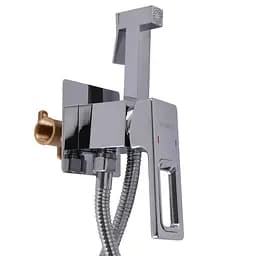 Змішувач гігієнічний Globus Lux PIANO GLPN-0-106MIX однорукий настінний для душу з латунним корпусом хромований - мініатюра 3