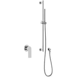 Душова система Kohlman Proxima + BOX прихованого монтажу QW220PSP4, Чорний матовий