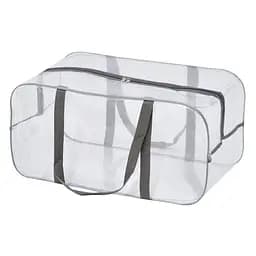 Прозора сумка в пологовий будинок розмір L 50 х 25 х 30 см (сіра)