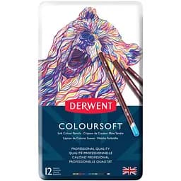 Цветные карандаши Coloursoft 12 цветов Derwent