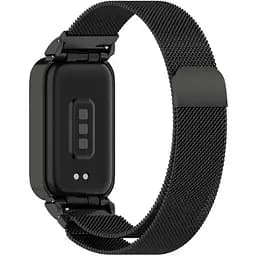 Ремінець DK для Xiaomi Mi Smart Band 9 Active Metal Milanese Loop Magnetic (018854) (black) - мініатюра 3